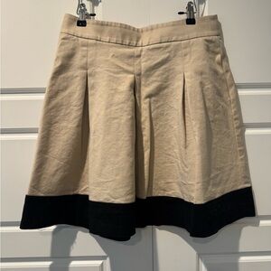 Banana Republic Pleated Two tone Preppy Academia School Girl Skirt Size 8 Women